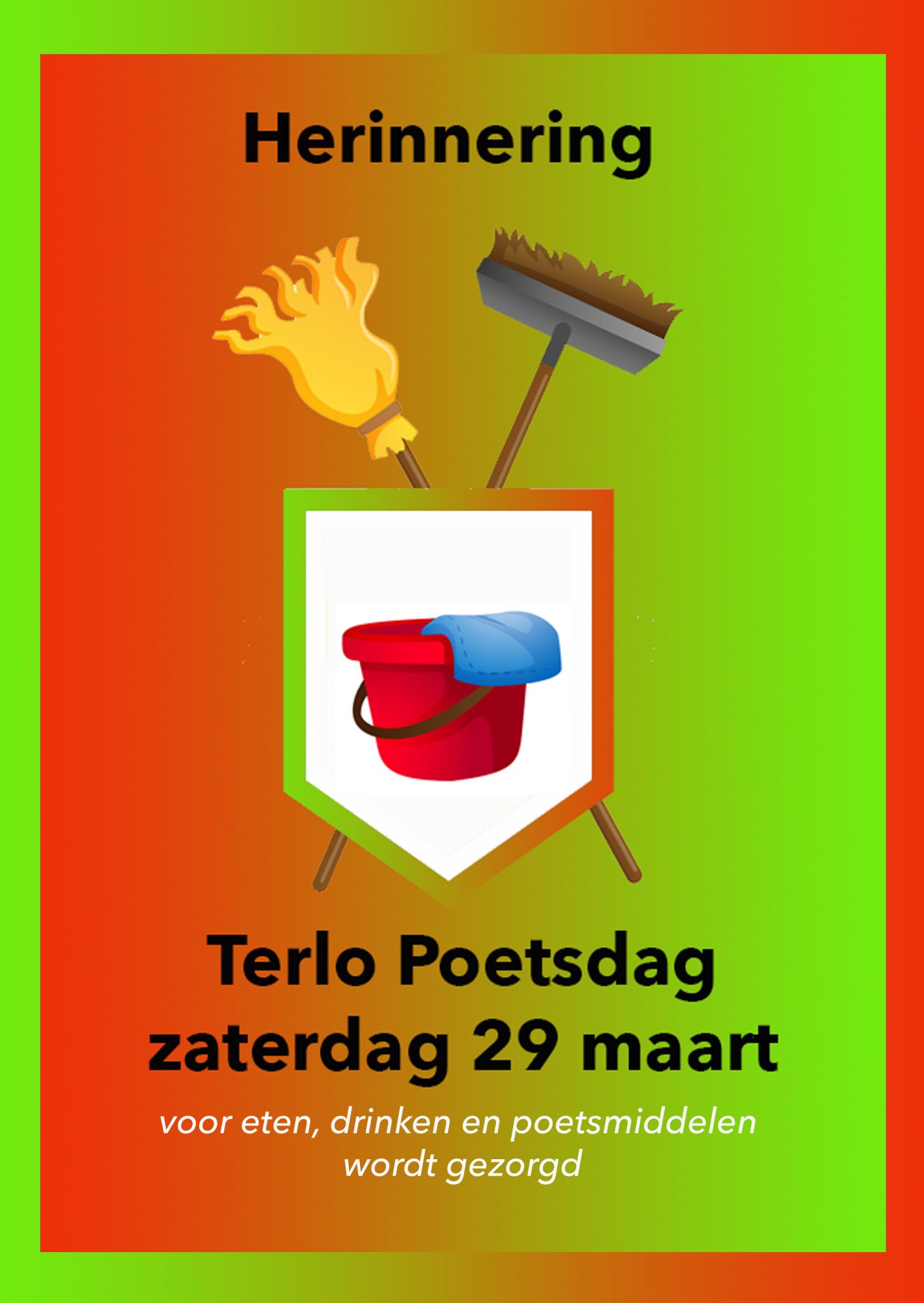 Poetsdag herinnering
